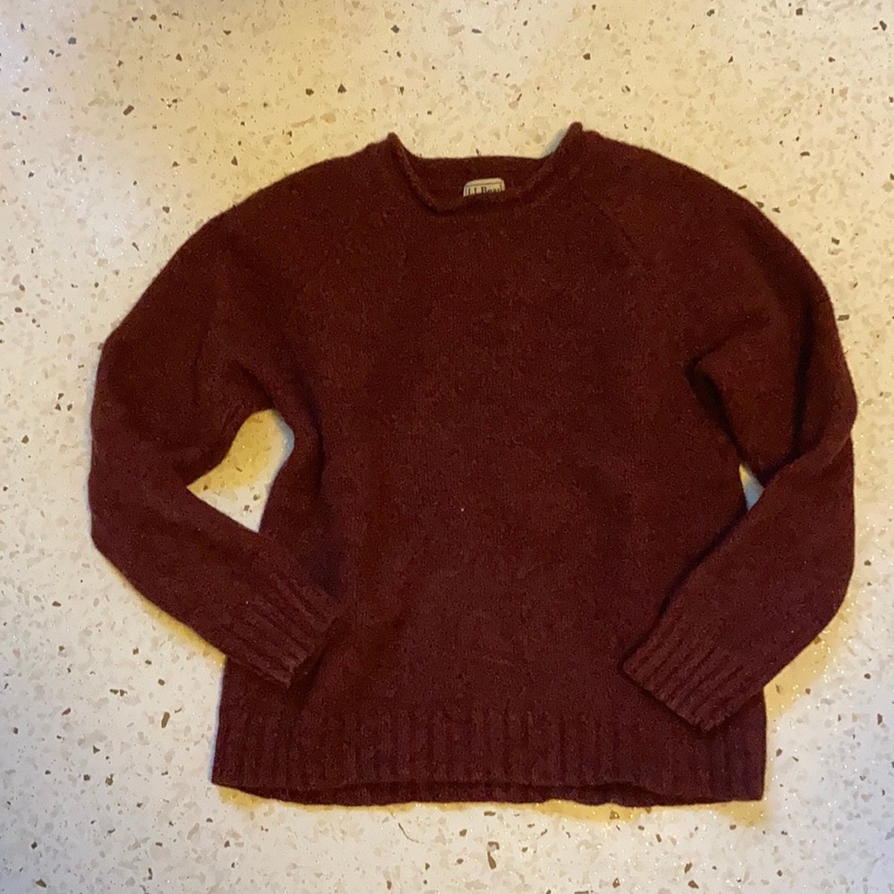 Vintage LL bean lambs wool sweater cozy crewneck